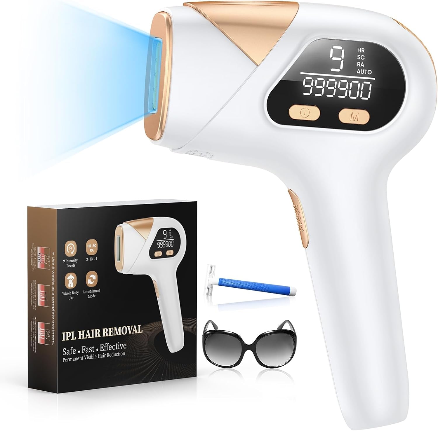 3-in-1 Laser Hair Remover: IPL Hair Removal System